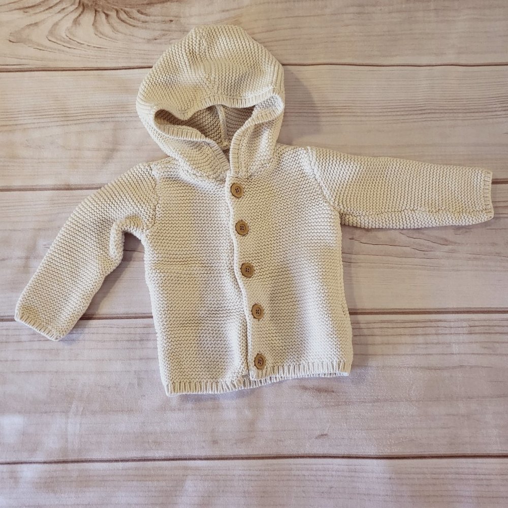 Little Planet by Carters Toddler Cardigan Ivory Sz 18 mth